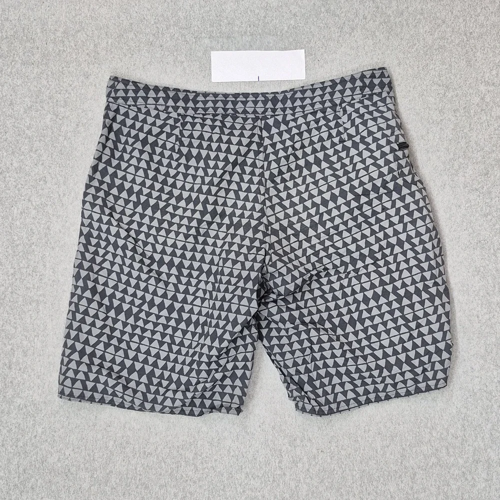 Patagonia Men Swimwear 34 Gray Geometric Board Shorts 10
